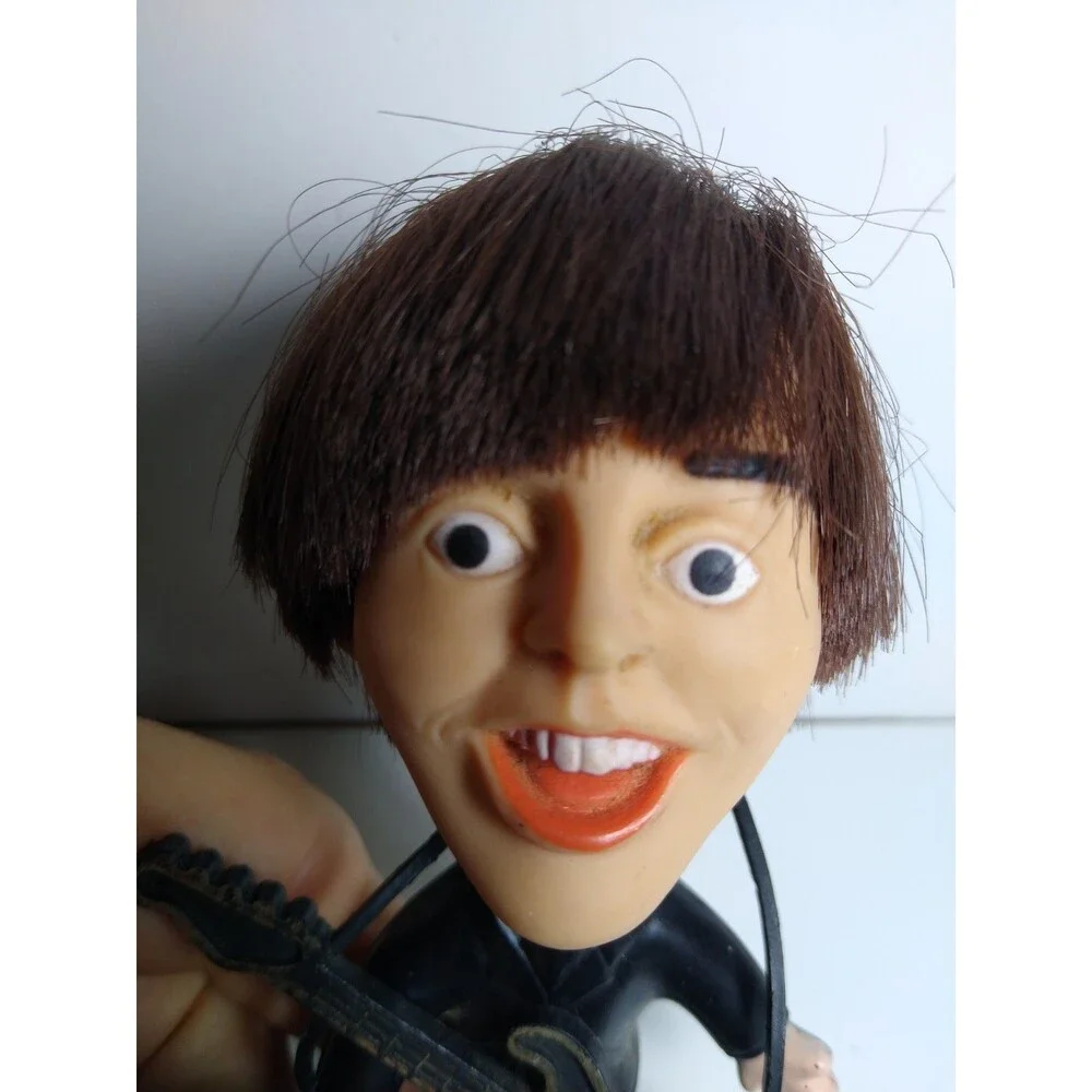 The Beatles Remco Doll Paul McCartney Doll Original Guitar Nems 1964 Hard Body
